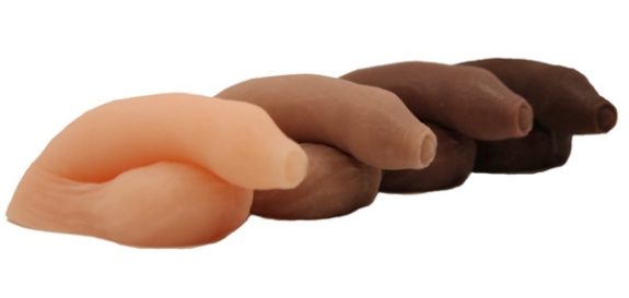 7 25 inch uncut emperor nude dildo with moveable foreskin