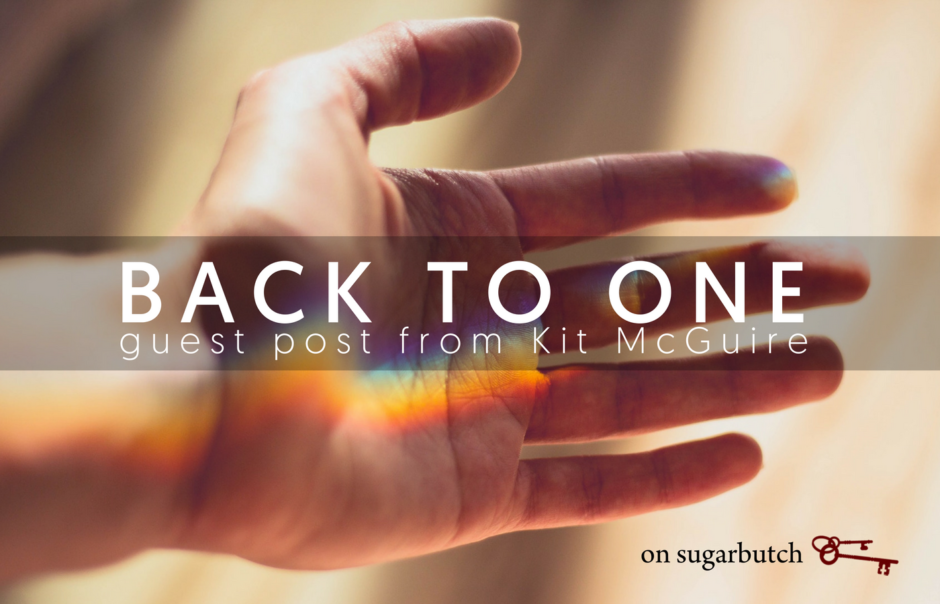 Back to One, Guest Post by Kit McGuire