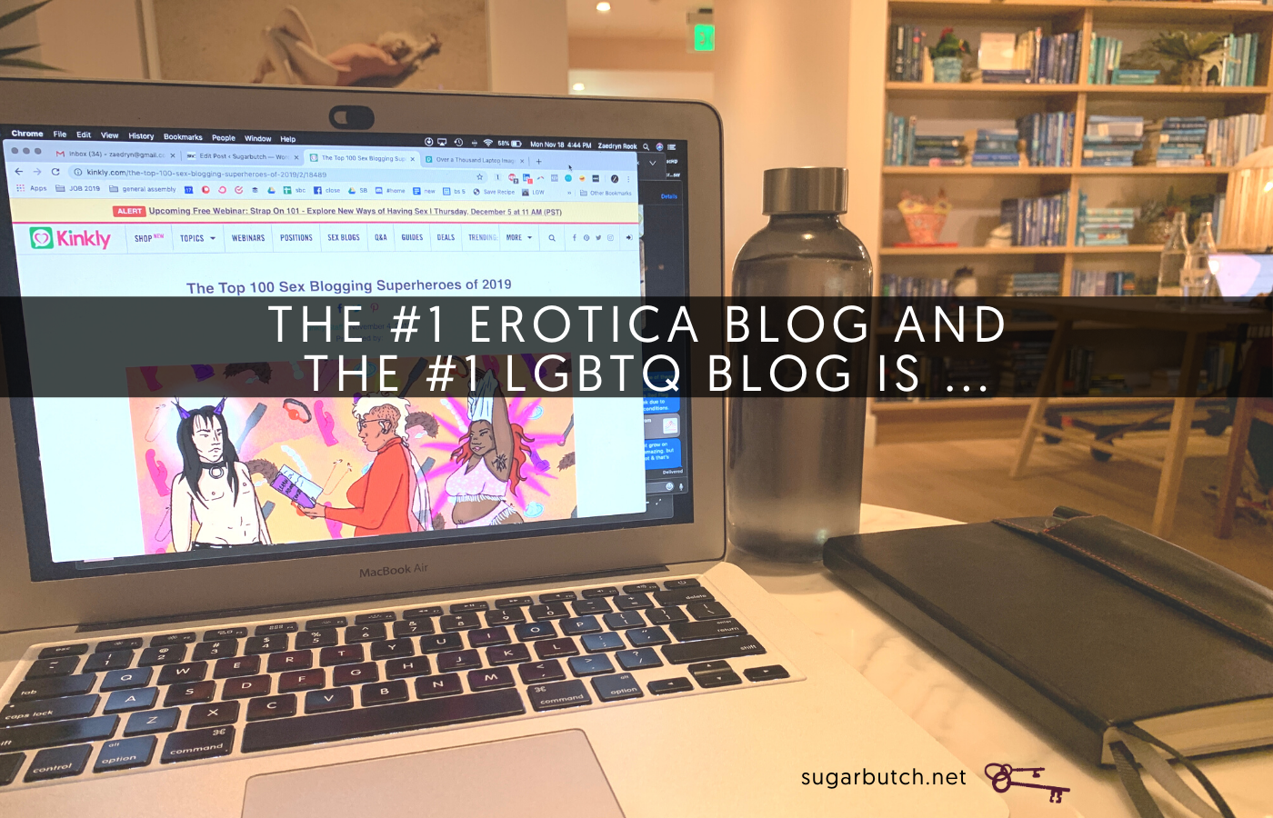 Sugarbutch is #1 on the Kinkly Erotica Blogs and LGBTQ Blogs Lists