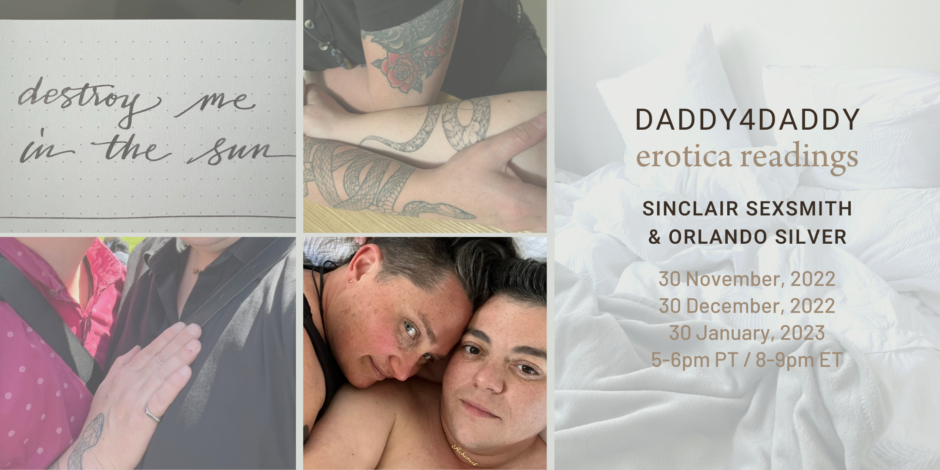 Daddy4Daddy Erotica Readings with Orlando Silver & Sinclair Sexsmith