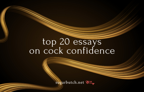Top 20 Cock Confidence Essays on Sugarbutch for the 20th Anniversary